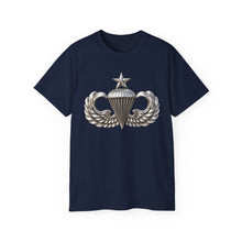 Load image into Gallery viewer, Unisex Ultra Cotton Tee - Army - Senior Airborne Badge - No Txt - 3D - enhanced
