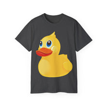 Load image into Gallery viewer, Unisex Ultra Cotton Tee - Yellow Rubber Duck - Oblique Left Front X 300
