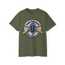 Load image into Gallery viewer, T‑Shirt — 3D Enhanced - Fort Benning - Follow Me - Home of the infantry Emblem
