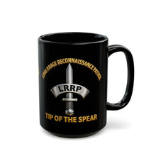 Load image into Gallery viewer, Black Mug (15oz) - LRRP - Tip of the Spear - 3D - Enhanced
