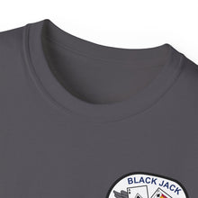 Load image into Gallery viewer, Unisex Ultra Cotton Tee - Vietnam Combat Aviation Vet w Air Crew Badges - HQ &amp; HQ Company 12th Aviation Group Combat Blackjack - Sgt Howard Meyers - 1968-1969 SVC X 300
