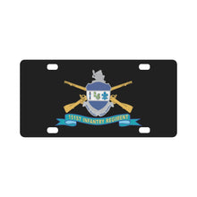 Load image into Gallery viewer, Army - 151st Infantry Regiment w Br - DUI - Ribbon X 300 Classic License Plate
