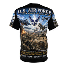 Load image into Gallery viewer, U.S. Air Force - Airmen Today, Defenders Forever - Tribute Tee — "READY TO FIGHT"

