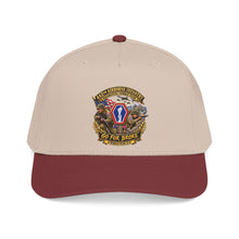 Load image into Gallery viewer, Mid Profile Baseball Cap - Army - 442nd Airborne Infantry Regimental Combat Team - 3D - Enhanced with EUR WWII SVC

