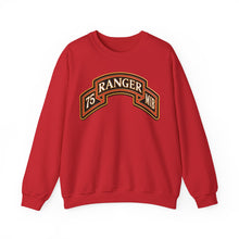 Load image into Gallery viewer, Crewneck Sweatshirt - Army - 75th Ranger Regiment - MIB - Ranger Scroll - 3D - Enhanced
