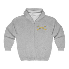 Load image into Gallery viewer, Unisex Heavy Blend™ Full Zip Hooded Sweatshirt - Infantry - Branch - US Army - Crossed Rifles
