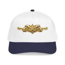 Load image into Gallery viewer, Mid Profile Baseball Cap - USCG - Cutterman - Officer wo txt - 3D - Enhanced
