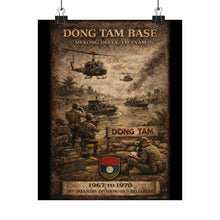 Load image into Gallery viewer, Matte Poster - Dong Tam Base, Mekong Delta 1967-70
