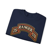 Load image into Gallery viewer, Crewneck Sweatshirt - Army - 75th Ranger Regiment - STB - Ranger Scroll - 3D - Enhanced
