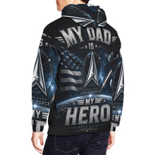Load image into Gallery viewer, AOP Hoodie - A tribute to space heroes Men's All Over Print Hoodie (USA Size) (Model H13)
