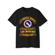 Load image into Gallery viewer, Unisex Ultra Cotton Tee - Army - 1st Logistical Command - SSI - Nha Trang - Cam Ranh Bay - Vietnam War - VN SVC - 3D - Enhanced
