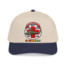 Load image into Gallery viewer, Mid Profile Baseball Cap - Army - 57th Medical Co - Original Dustoff - Vietnam w VN SVC - 3D - Enhanced
