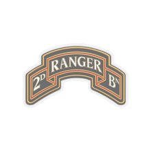 Load image into Gallery viewer, Kiss-Cut Stickers - Army - 2nd Ranger Battalion - Ranger Scroll - 3D - Enhanced
