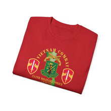 Load image into Gallery viewer, Unisex Ultra Cotton Tee - Army - Vietnam Combat Veteran w 212th Military Police Company - MACV SSI - VN SVC X 300
