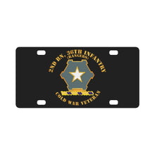 Load image into Gallery viewer, Army - 2nd Bn 36th Infantry DUI - Rangers - Cold War Vet Classic License Plate
