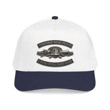 Load image into Gallery viewer, Mid Profile Baseball Cap - USCG - Expeditionary Warfare Specialist w txt - 3D - Enhanced
