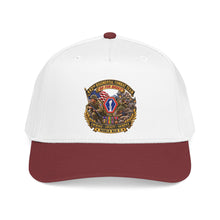 Load image into Gallery viewer, Mid Profile Baseball Cap - Army - 442nd Infantry Regimental Combat Team - 3D - Enhanced with EUR WWII SVC
