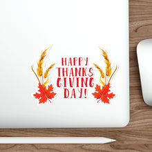 Load image into Gallery viewer, Die-Cut Stickers - Happy Thanksgiving Day
