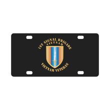 Load image into Gallery viewer, Army - 1st Signal Brigade wo SVC Ribbons X 300 Classic License Plate
