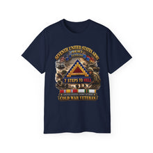 Load image into Gallery viewer, Unisex Ultra Cotton Tee - Army -  7th Unites States Army - 7 Steps to Hell w Germany Tab - SS w COLD WAR SVC - 3D - Enhanced
