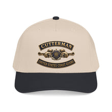 Load image into Gallery viewer, Mid Profile Baseball Cap - USCG - Cutterman - Auxiliary w txt - 3D - Enhanced
