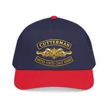 Load image into Gallery viewer, Mid Profile Baseball Cap - USCG - Cutterman - Officer w txt - 3D - Enhanced

