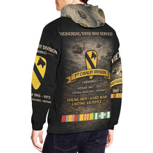 Load image into Gallery viewer, 1st Cavalry Division - Airmobile - Vietnam - 1965 - 1972 Men's All Over Print Hoodie (USA Size)
