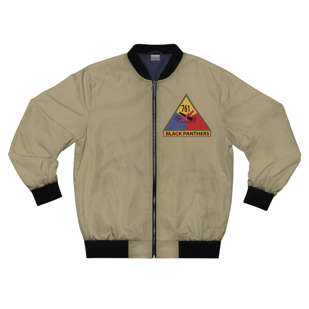 Men's Bomber Jacket (AOP) - 761st Tank Battalion 