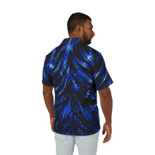 Load image into Gallery viewer, Men's Hawaiian Camp Shirt — Electric zebra glow

