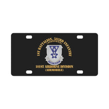Load image into Gallery viewer, Army - 1st Bn 503rd Infantry - 101st Airborne Division X 300 Classic License Plate
