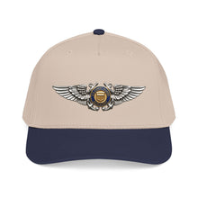 Load image into Gallery viewer, Mid Profile Baseball Cap - USCG - Aviator Badge - Auxiliary wo txt - 3D - Enhanced
