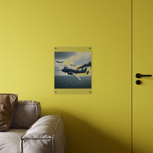 Load image into Gallery viewer, Acrylic Wall Art Panel - April 8, 1950, Baltic Sea - Latvia Soviet fighters shot down a U.S. Navy PB4Y-2 - Liberator - Cold War
