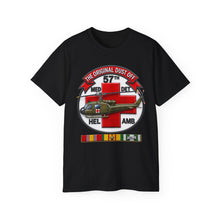 Load image into Gallery viewer, Unisex Ultra Cotton Tee - Army - 57th Medical Co - Original Dustoff - Vietnam w VN SVC - 3D - Enhanced
