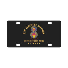 Load image into Gallery viewer, Army - DUI - 8th Infantry Division - Pathfinder - US Army Veteran X 300 Classic License Plate
