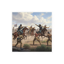 Load image into Gallery viewer, Indoor and Outdoor Silk Posters - 9th Cavalry Regiment fighting Native Americans during the Indian Wars
