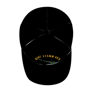  Custom All Over Print Unisex Adjustable Curved Bill Baseball Hat - M107 - 175mm Gun - Vietnam Vet w VN SVC