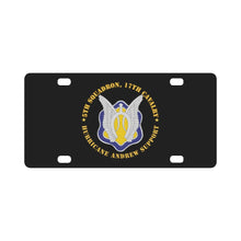 Load image into Gallery viewer, Army - 5th Squadron, 17th Cavalry - Hurricane Andrew Support Classic License Plate
