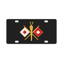 Load image into Gallery viewer, Army - 17th Signal Battalion w Unit Number - Branch wo Txt Classic License Plate
