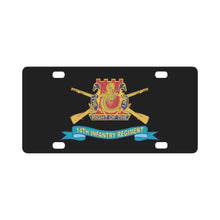 Load image into Gallery viewer, Army - 14th Infantry Regiment w Br - SSI - Ribbon X 300 Classic License Plate
