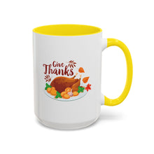 Load image into Gallery viewer, Accent Coffee Mug - Give Thanks
