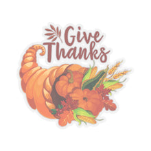 Load image into Gallery viewer, Kiss-Cut Stickers - Thanksgiving - Give Thanks
