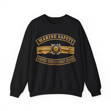 Load image into Gallery viewer, Crewneck Sweatshirt - USCG - Marine Safety - Auxiliary w txt - 3D - Enhanced
