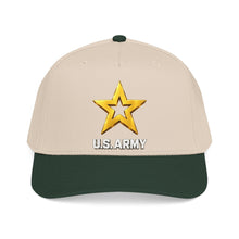 Load image into Gallery viewer, Mid Profile Baseball Cap - Army Star W Us Army w White Star - 3D - Enhanced
