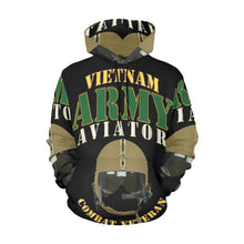 Load image into Gallery viewer, Men&#39;s All Over Print Hoodie (USA Size) (Model H13) - ARMY - Aviator - Vietnam - Combat Vet
