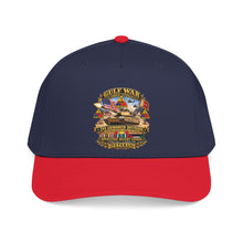 Load image into Gallery viewer, Mid Profile Baseball Cap - Army - Desert Storm - 2nd Armored Div - Combat Vereran Veteran w GULF SVC - 3D - Enhanced

