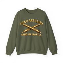 Load image into Gallery viewer, Crewneck Sweatshirt - Field Artillery - King of Battle - 3D - Enhanced
