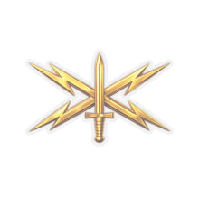 Load image into Gallery viewer, Kiss-Cut Stickers - Army Cyber Corps Branch Insignia - 3D - Enhanced
