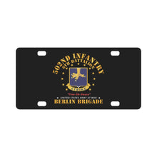 Load image into Gallery viewer, Army - 6th Battalion 502nd Infantry - Berlin Brigade X 300 Classic License Plate
