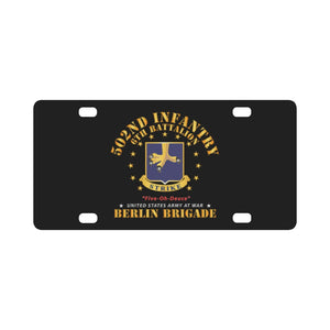 Army - 6th Battalion 502nd Infantry - Berlin Brigade X 300 Classic License Plate