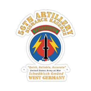 Kiss-Cut Stickers - Army - 56th Artillery Command - Pershing - Bismarck Kaserne